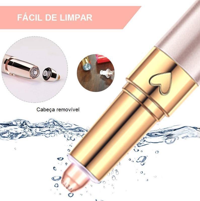 Caneta Depiladora Elétrica Indolor Para Sobrancelha Buço e Nariz